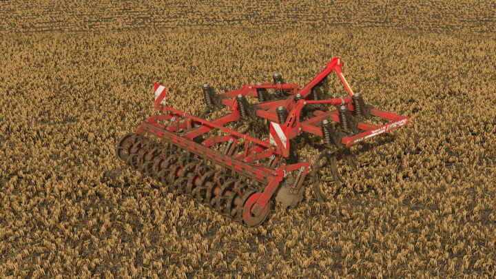 fs25-mods,  FS25 mod Horsch Terrano 3FX plowing a field in Farming Simulator 25.