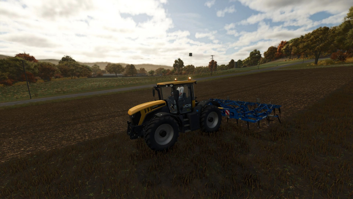 fs25-mods,  FS25 mod JCB Fastrac 4220 v1.0.0.0 operating in a virtual field.