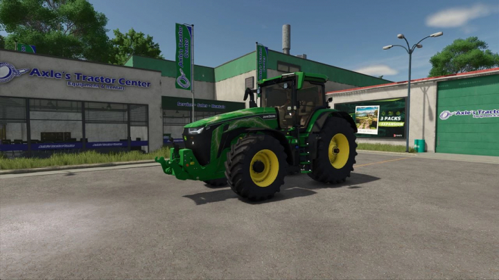 fs25-mods,  FS25 mod John Deere 8R Series 2022 at Axle's Tractor Center