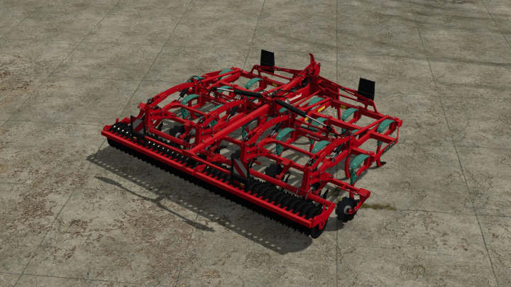 fs25-mods,  FS25 mod Kverneland Enduro Pro 5000F displayed on concrete ground, showcasing detailed farming equipment.