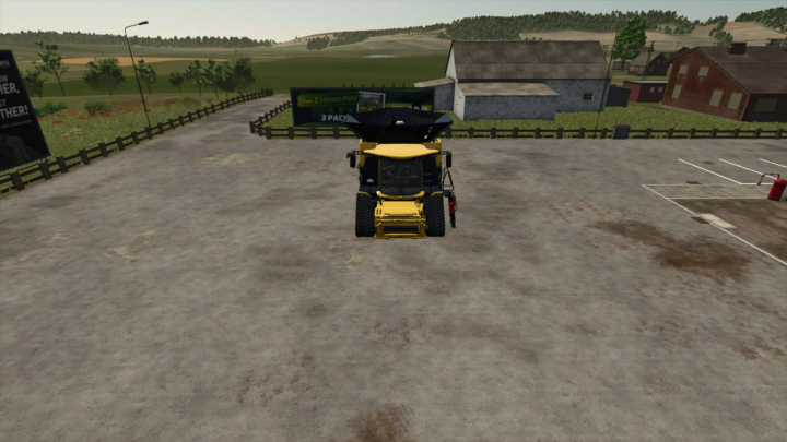 fs25-mods,  New Holland CR11 in a parking area in FS25 mod, enhancing virtual farming experience.