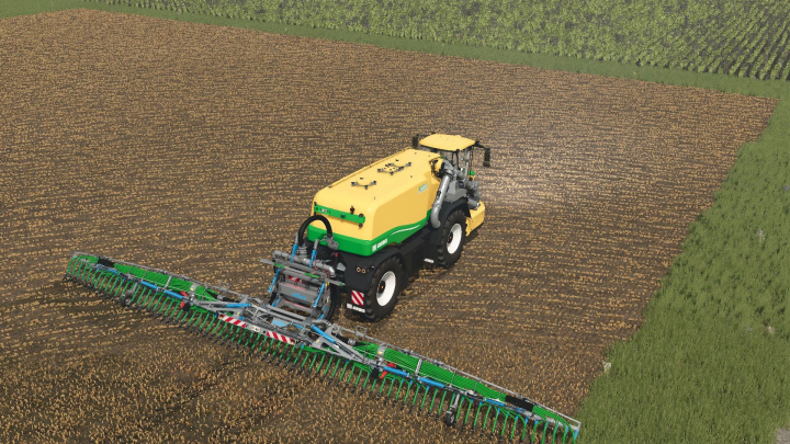 fs25-mods,  OXBO AT 5104 LNMS mod in FS25, fertilizing a field.