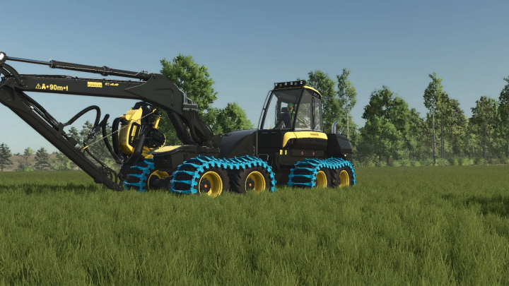 fs25-mods,  Ponsse Cobra harvester in a forest setting, featured in FS25 mods.