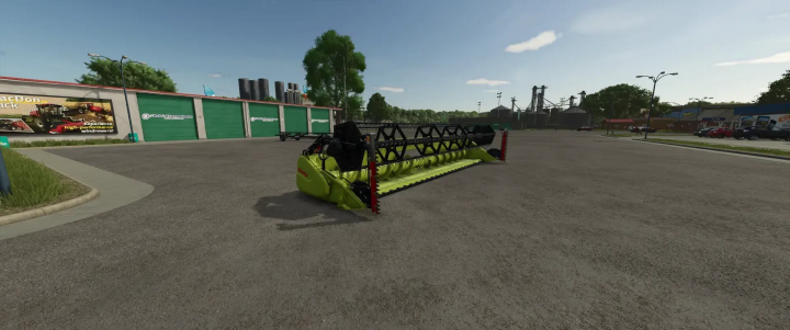 fs25-mods, FS25 mod Varifeed 28ft Claas & New Holland displayed in a farm setting.