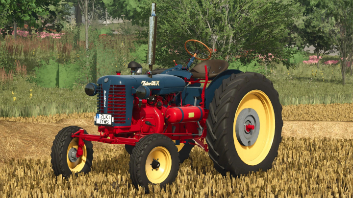 fs25-mods,  Zetor 25K tractor mod in FS25, showcasing vintage design in a farm setting.