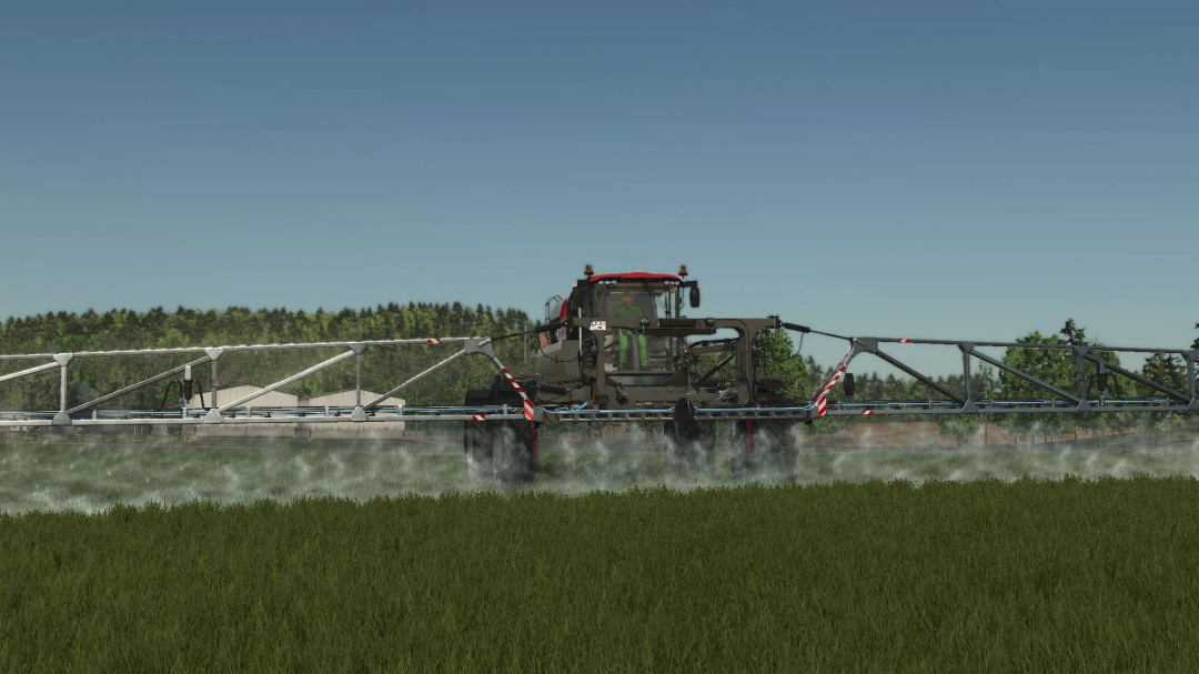 FS25 mod Hardi Rubicon 9000 spraying fields, detailed farming machinery in Farming Simulator 25.