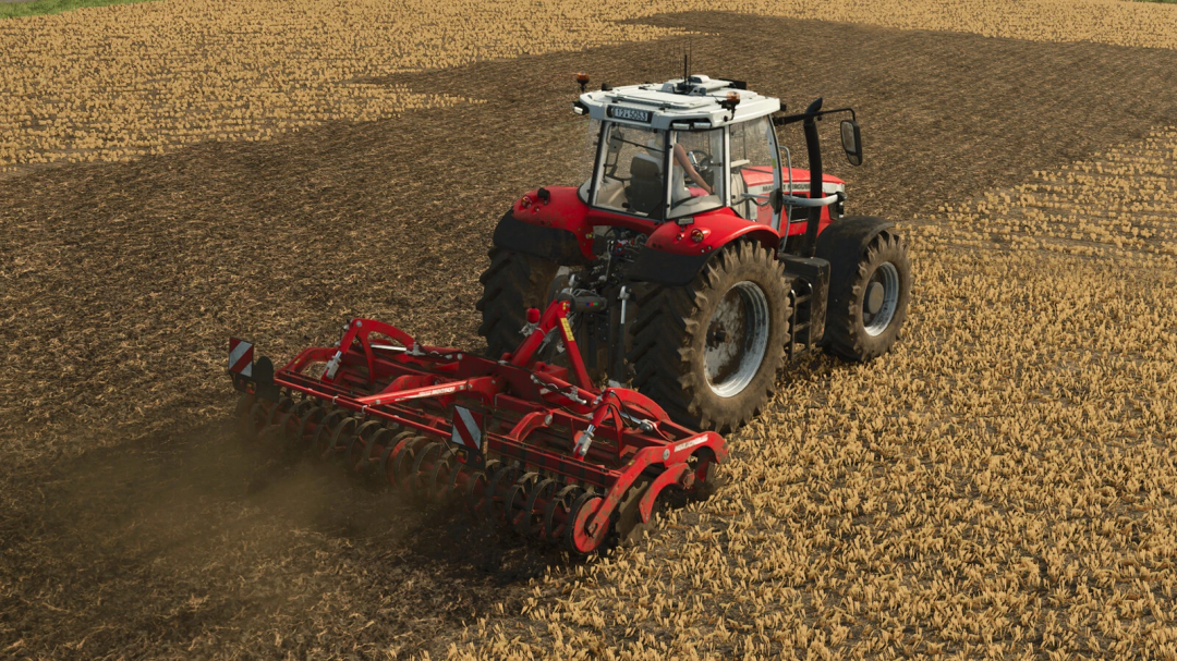 FS25 mod Horsch Joker 4CT v1.0.0.0 showing a tractor plowing a field.