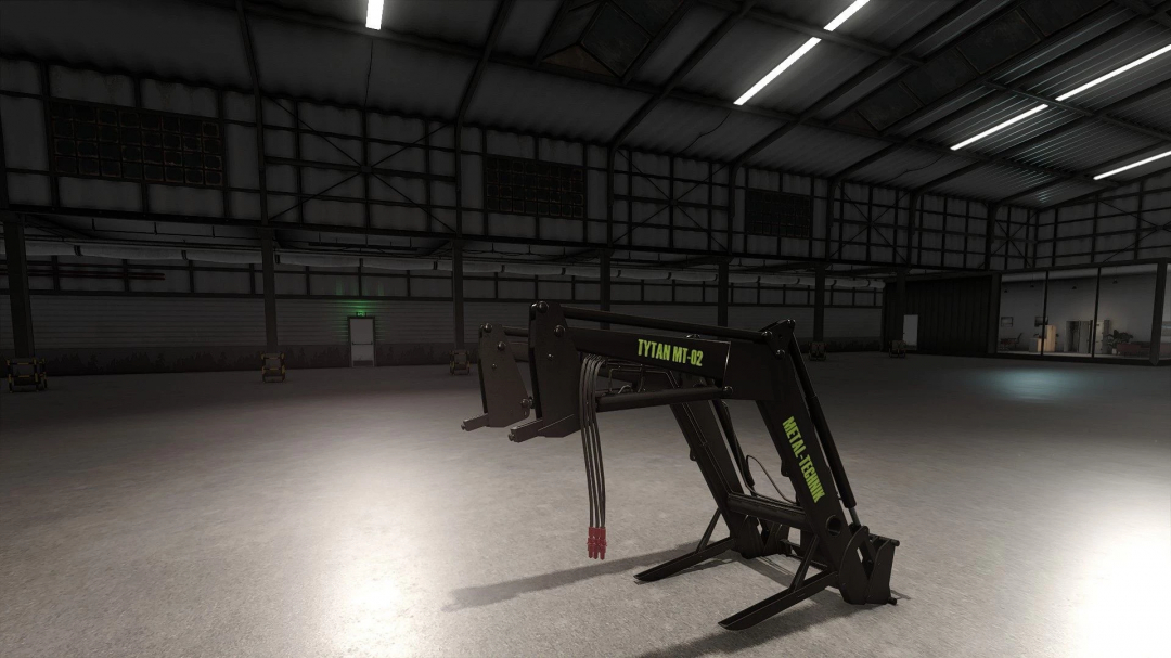 Farming Simulator 25 METAL TECHNIK Tytan MT 02 mod in barn. FS25 mods showcase.