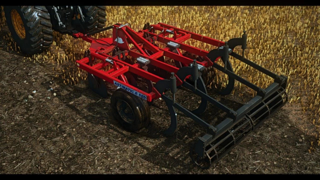 FS25 mod TATU ASTMATIC 550E agricultural implement on field.