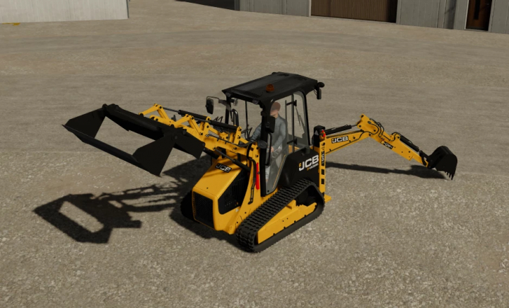 fs22-mods,  Jcb 1cxt mod for FS22, showing backhoe and loader features in Farming Simulator 22.