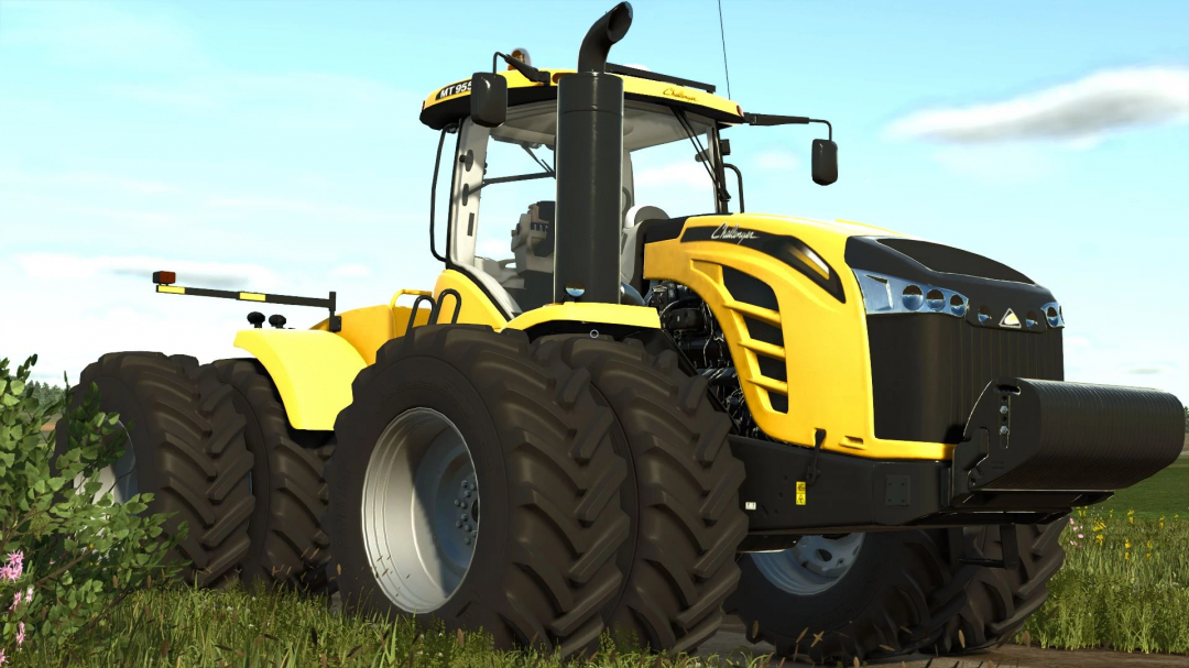 Challenger MT900 tractor mod in FS25 displayed on grass.