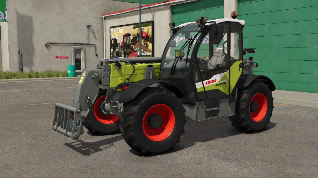 Claas Scorpion 1033 mod for FS25 displayed in a farm setting.