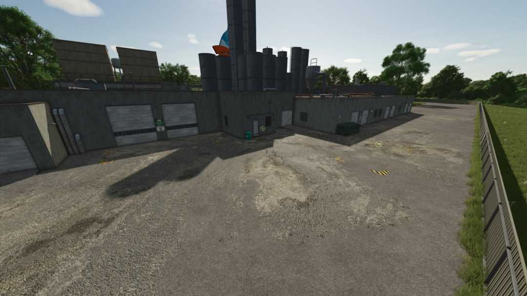 Industrial area with warehouses in Riverbend Springs Edit V1.1.0.0, FS25 mod.