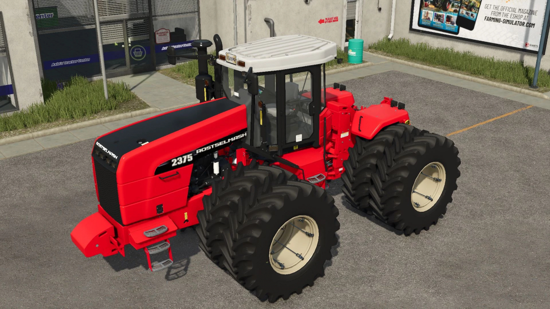 Rostselmash RSM 2375 tractor mod in FS25, showcasing a detailed red tractor model.