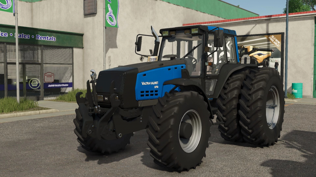 Valtra 8750 tractor mod in FS25, showcasing detailed design and functionality.