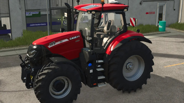 fs25-mods, Case Puma tractor mod for FS25 parked outside a tractor center.