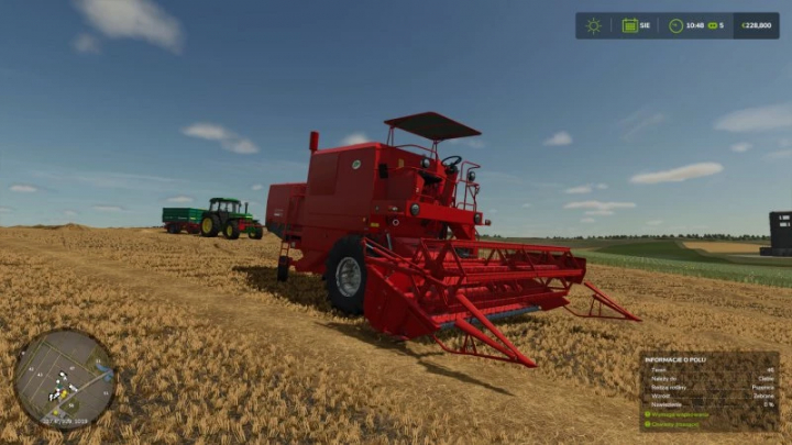 fs25-mods,  FS25 Bizon z056 v1.0.0.0 combines in wheat field, Farming Simulator 25 mods.