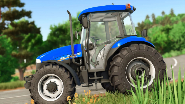 fs25-mods, FS25 mod New Holland TD85 tractor in a field setting.