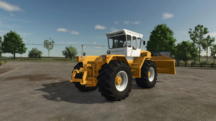 fs25-mods,  Rába 250 tractor mod in Farming Simulator 25, showcasing its robust design in a rural setting, enhancing FS25 gameplay.