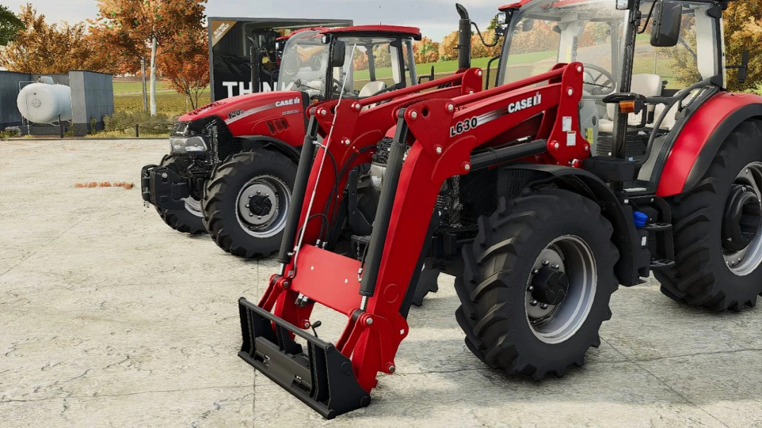 Case IH Farmall C Series tractor mod in FS25 with front loader attachment, version 2.0.0.0.