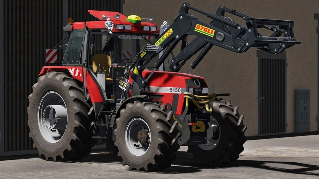 FS25 mod Case IH Maxxum 51x0 Series tractor with front loader.