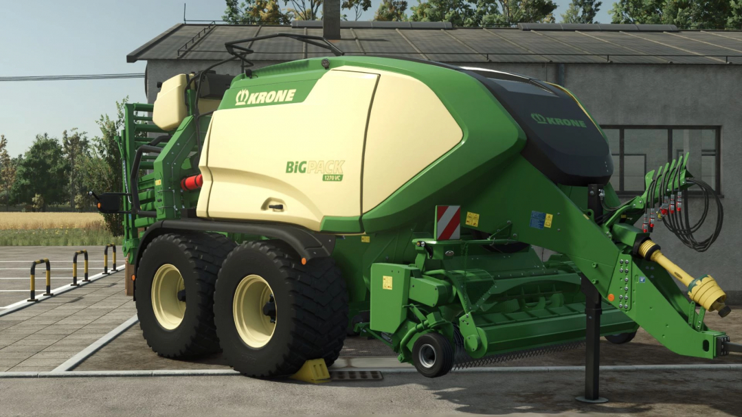 Krone BiG Pack 1270 baler mod for FS25, showcasing its detailed design in Farming Simulator 25.