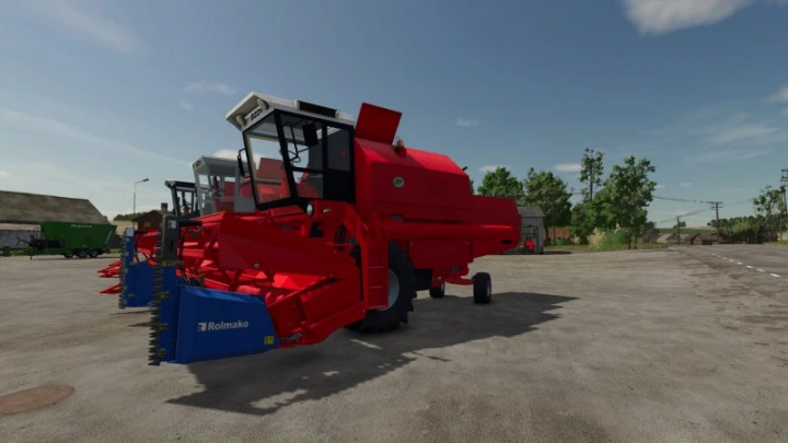 fs25-mods,  FS25 mods: Bizon z058 v1.0.0.0 red harvester in Farming Simulator 25.