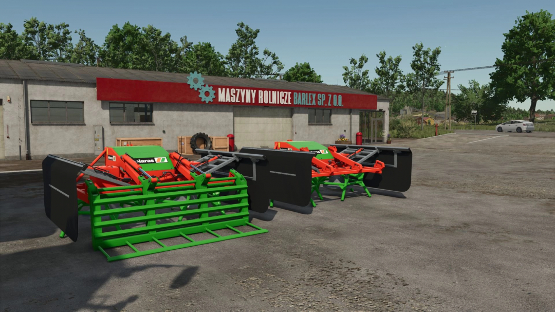 FS25 Holaras Viking v1.0.0.0 mod at a farm equipment store in Farming Simulator 25.