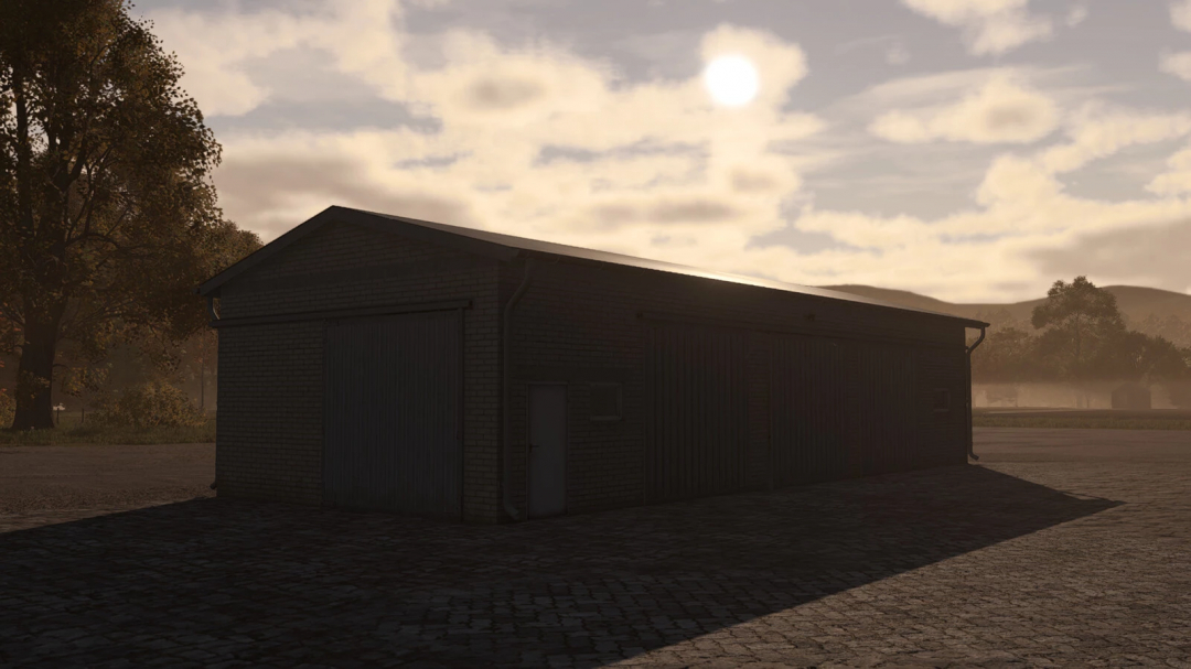 Garage 18x7 in Farming Simulator 25 mod, FS25 mods for realistic gameplay.