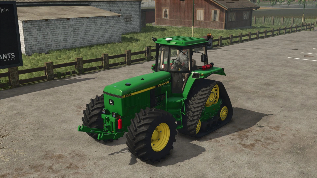 FS25 mod, John Deere 4755 tractor showcased in Farming Simulator 25.