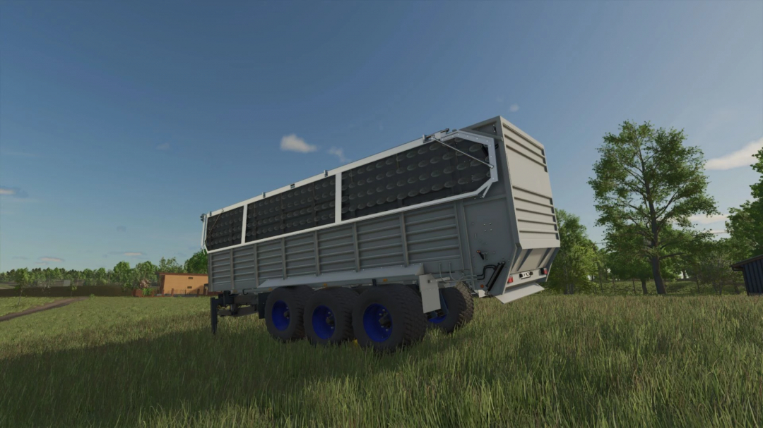 Philibert T56P trailer mod in Farming Simulator 25 on a grassy field