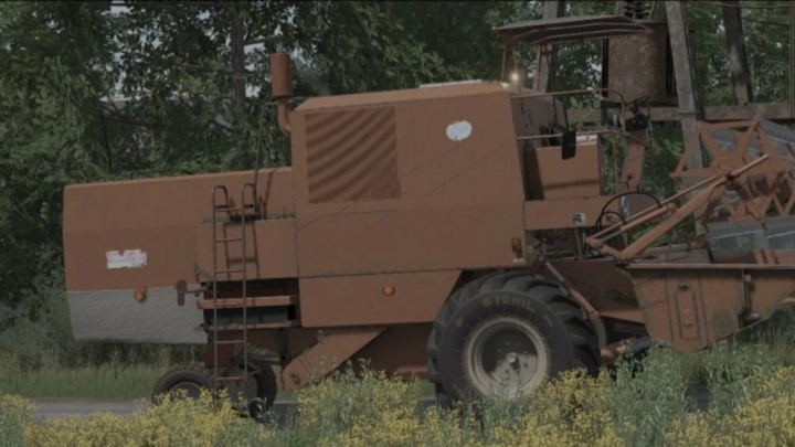 fs22-mods, FS22 mods: Bizon Z-050/Z-056/Z-057 combine harvester in a field, Farming Simulator 22.