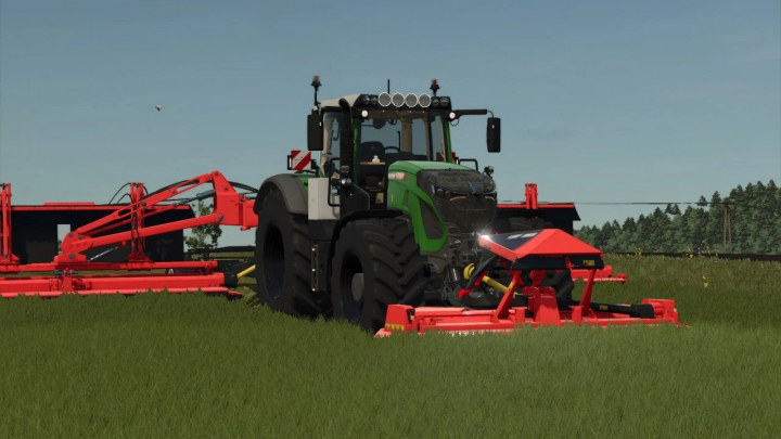 fs25-mods,  Fendt Vario 900 tractor with attachments in FS25 mod, Farming Simulator 25.