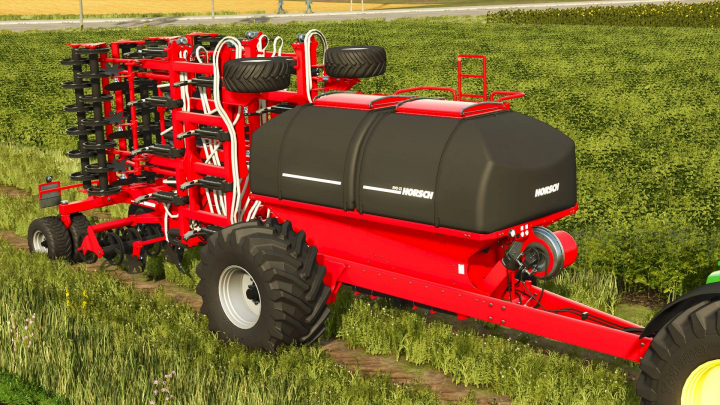 fs25-mods, Horsch EVO CS 12 farming equipment mod in FS25, showcasing heavy-duty machinery in a green field.