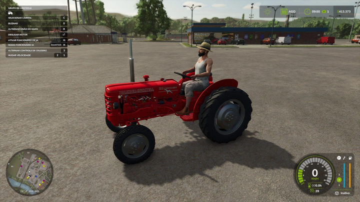 fs25-mods,  FS25 mod Volvo t425 v1.0.0.0 featuring a red Bolinder-Munktell tractor in Farming Simulator 25.