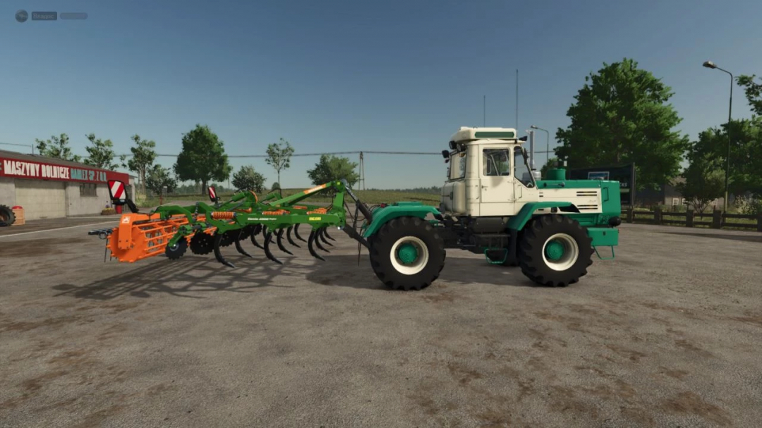 HTZ T 150K V8 tractor with equipment in FS25 mod. Farming Simulator 25 mods showcase.