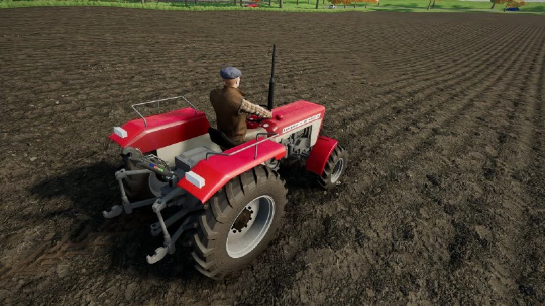 Lindner BF 4505 A tractor mod for Farming Simulator 25 on a field.