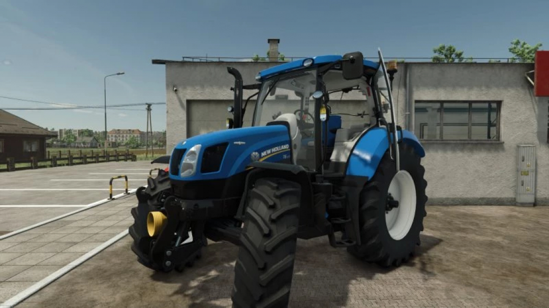 New Holland T6 2012 tractor mod for FS25, showcasing detailed design and realistic graphics in Farming Simulator 25.