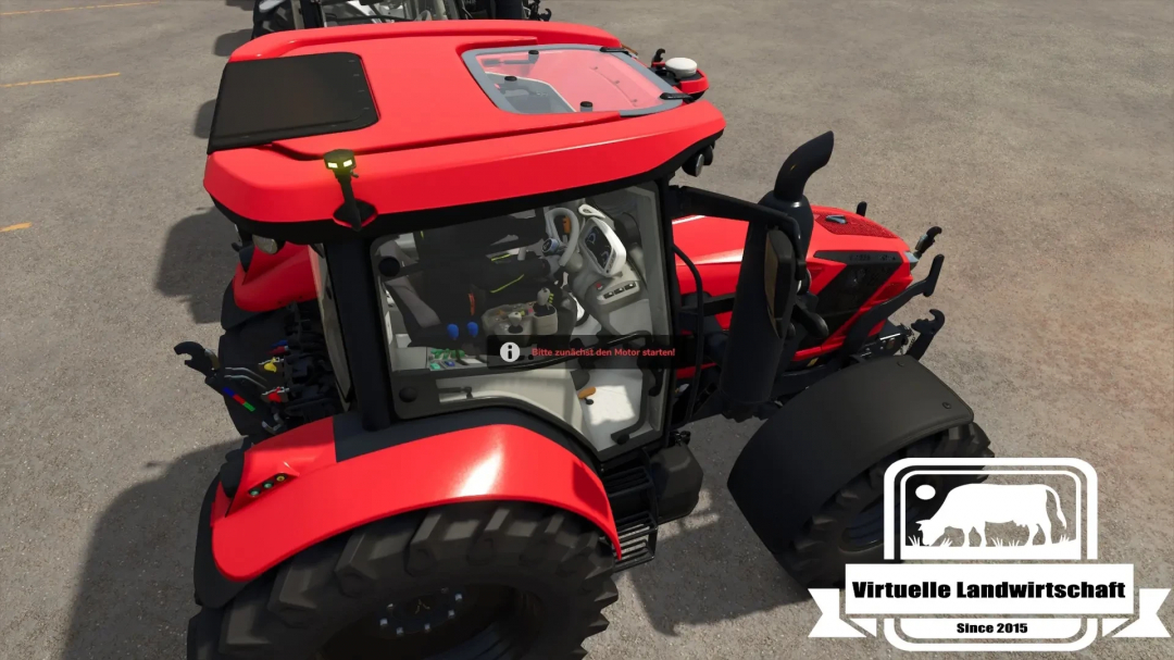 Deutz Series 6c Multicolor tractor mod in red for Farming Simulator 25.