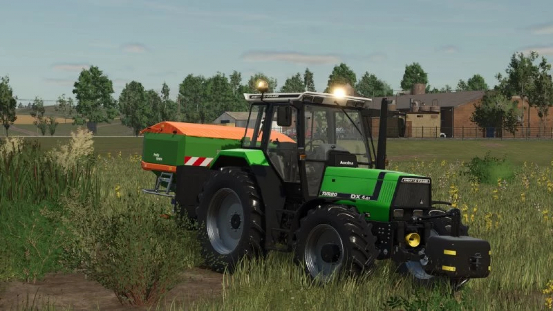 FS25 mods: Deutz AgroStar 4.61-4.71 Series tractor in Farming Simulator 25 field.