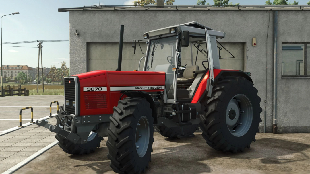 Massey Ferguson 3670 tractor mod for Farming Simulator 25 by Miziuu.