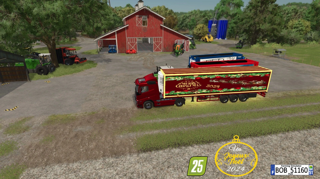 Merry Christmas Happy New Year Semi Trailer v1.0.0.0