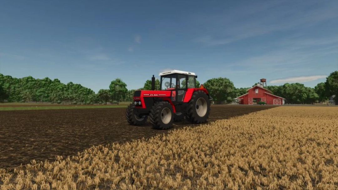 Zts 16245 tractor mod in a field, featured in Farming Simulator 25, showcasing FS25 mods.