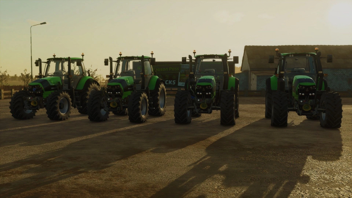 fs25-mods,  Deutz Fahr 6.4p Series tractors lineup in Farming Simulator 25 mods.