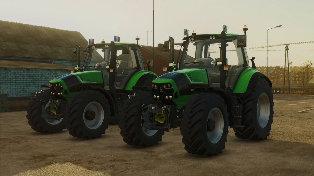 Deutz Fahr 6.4p Series tractors in FS25 mods showcase.