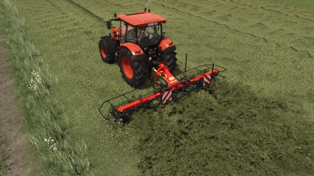 FS25 Vicon Fanex 604 mod in action on a field in Farming Simulator 25.