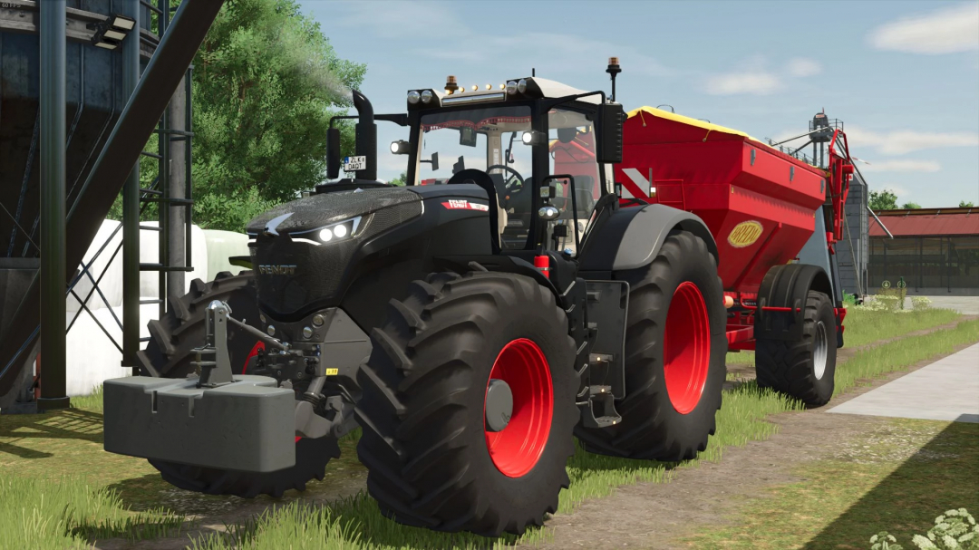 Fendt 1000 Vario Edit tractor mod in FS25, showcasing realistic design and details.