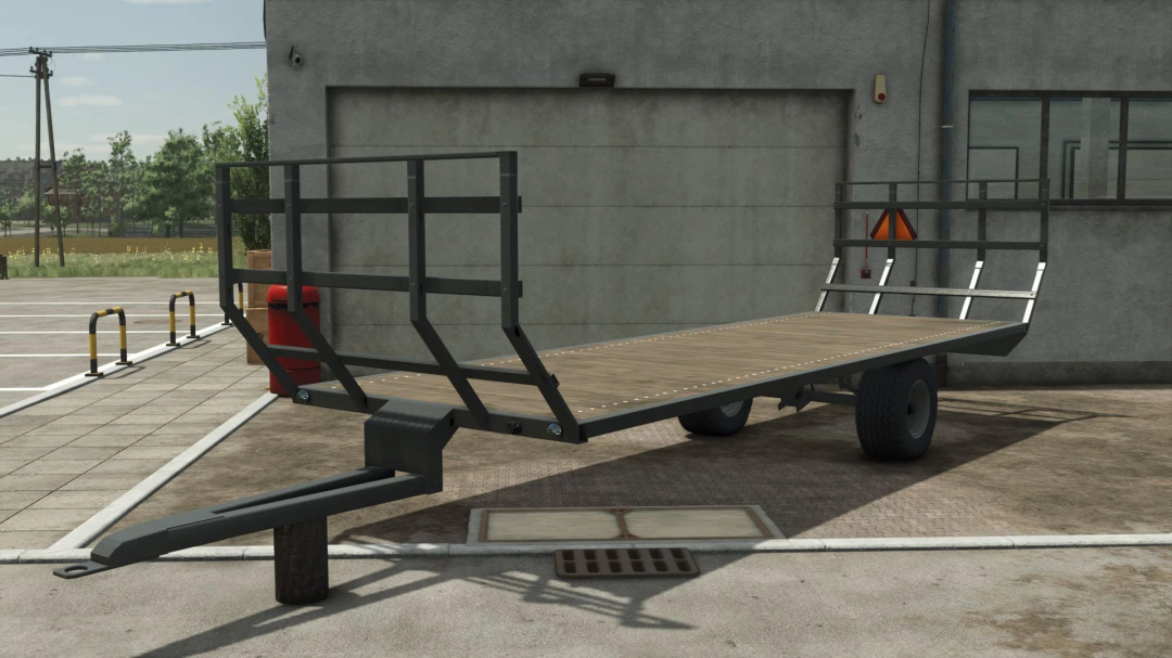 Lizard G54 Bale trailer in Farming Simulator 25 mod version 1.0.0.0 showcasing details.