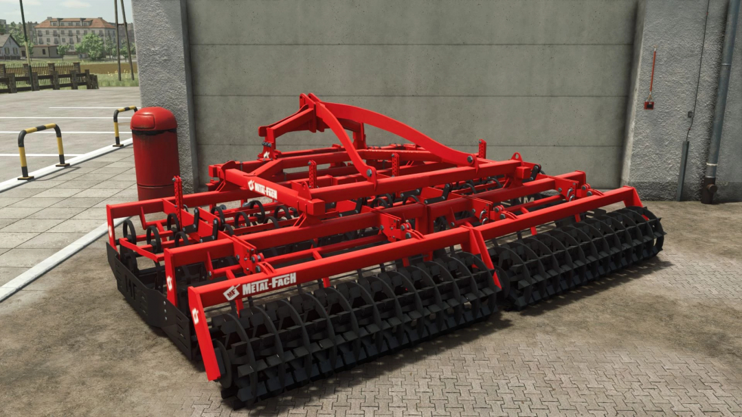 FS25 mod Metal-Fach U457 in vibrant red, showcasing agricultural equipment for Farming Simulator 25.