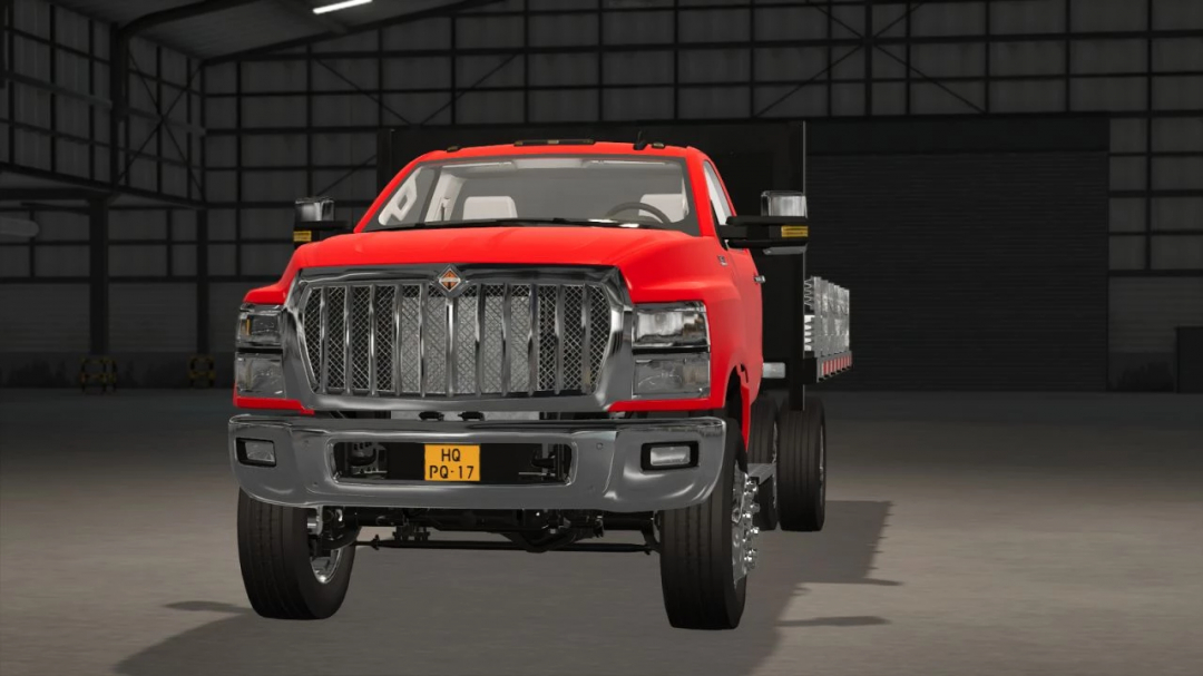 FS25 mods image showing a red truck with Netherlands license plate HQ PQ-17 in Farming Simulator 25.